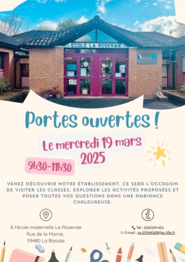 Portes ouvertes Ecole La Roseraie